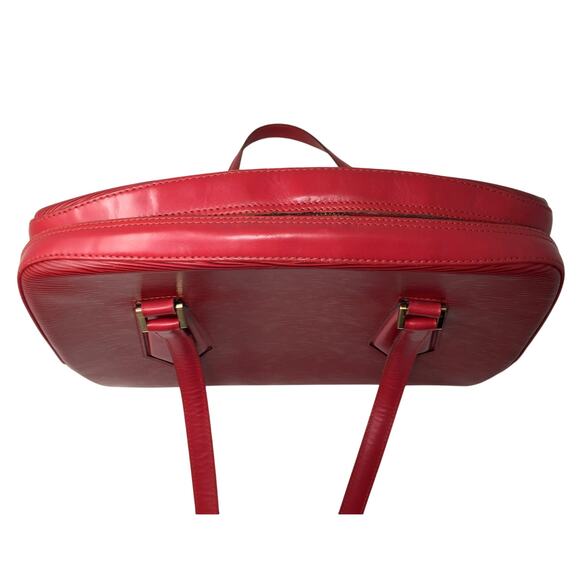 Louis Vuitton Red Leather Epi Voltaire Shoulder Bag - Picture 6 of 15